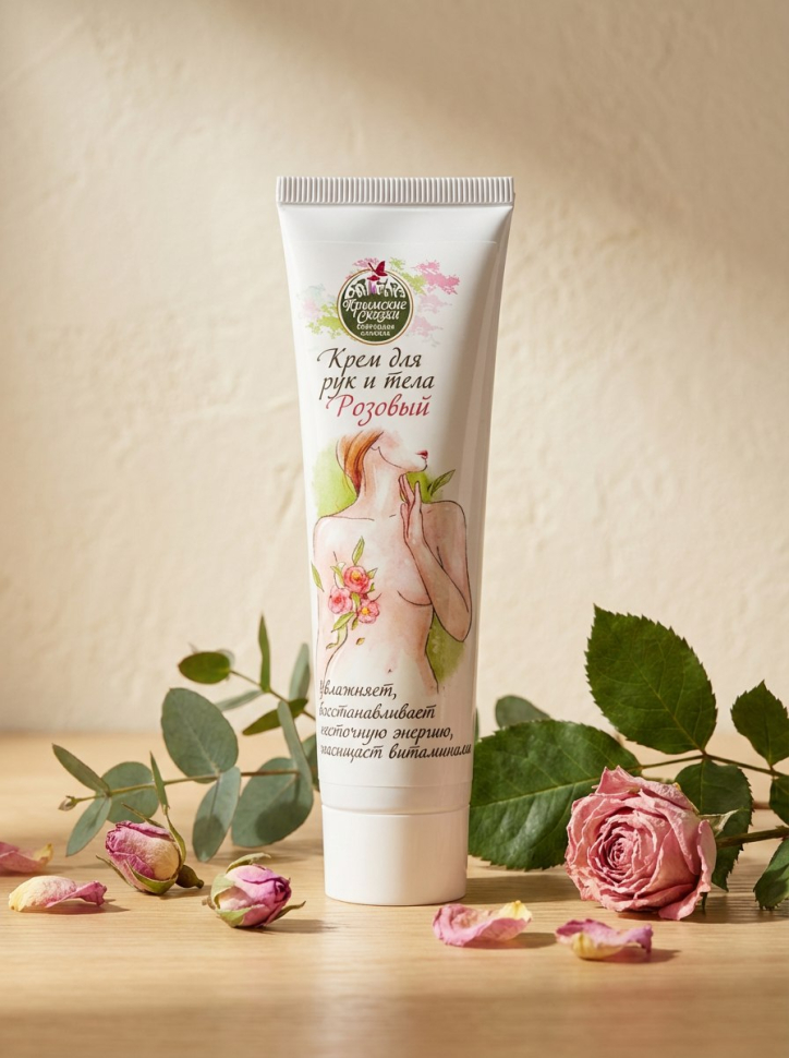 Крем розовый для рук и тела, 100 мл