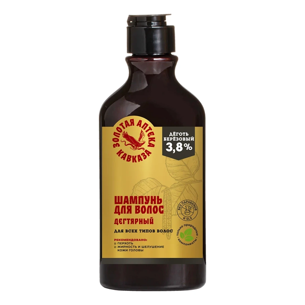Шампунь для волос Дегтярный от перхоти для всех типов волос, 290 мл