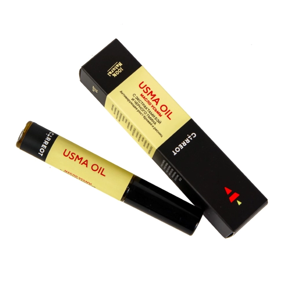 Масло усьмы для роста бровей и ресниц с экстрактами бэй и черного тмина, 10 мл