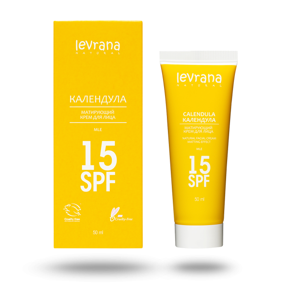 Крем для лица Календула, 15 SPF, 50 мл (матирующий эффект)