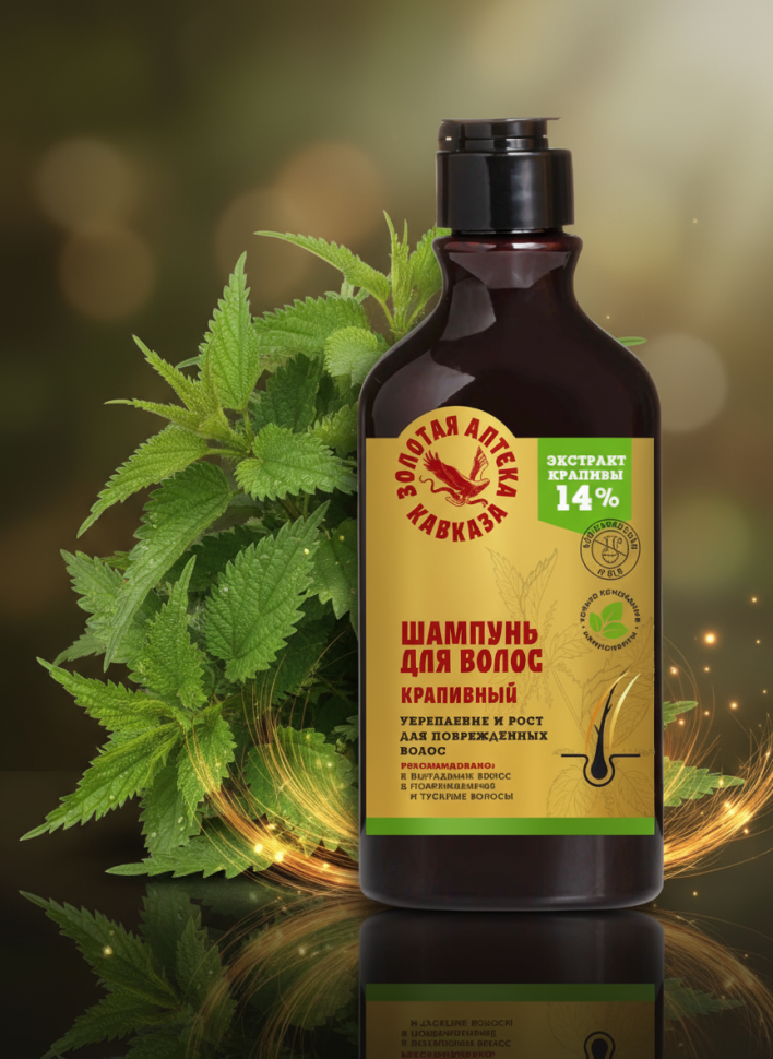 Шампунь Крапивный укрепление и рост волос, 290 мл Шампунь Крапивный укрепление и рост волос, 290 мл