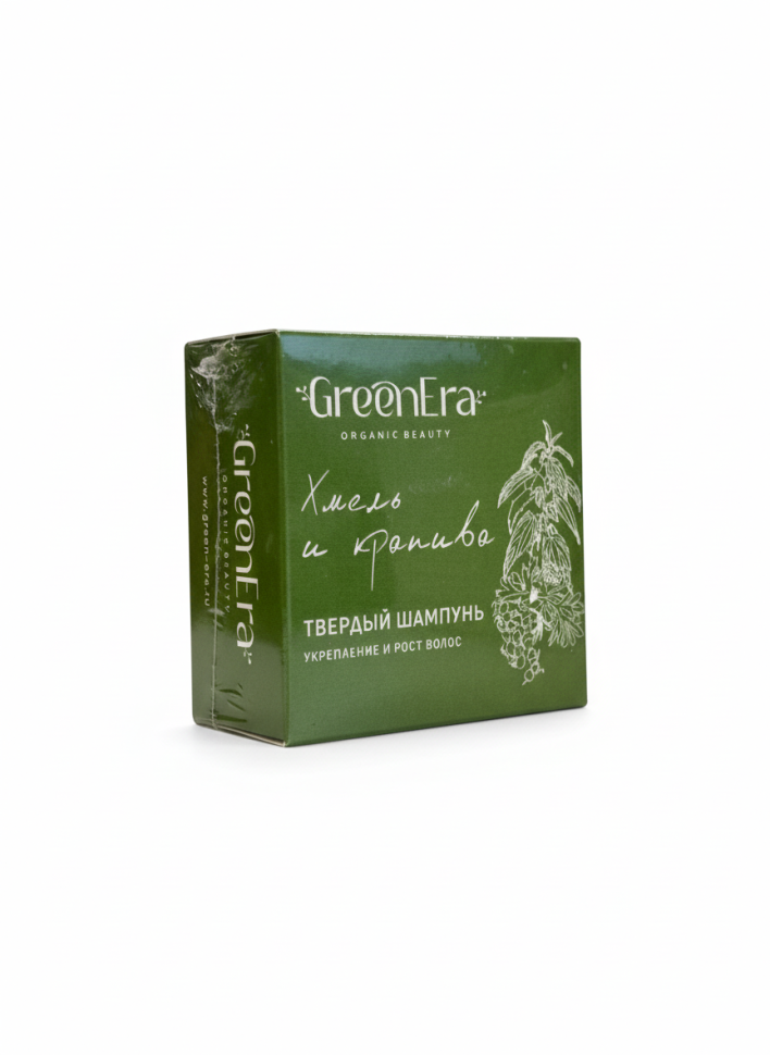 Твердый шампунь для волос Хмель и крапива, укрепление и рост, 55 г