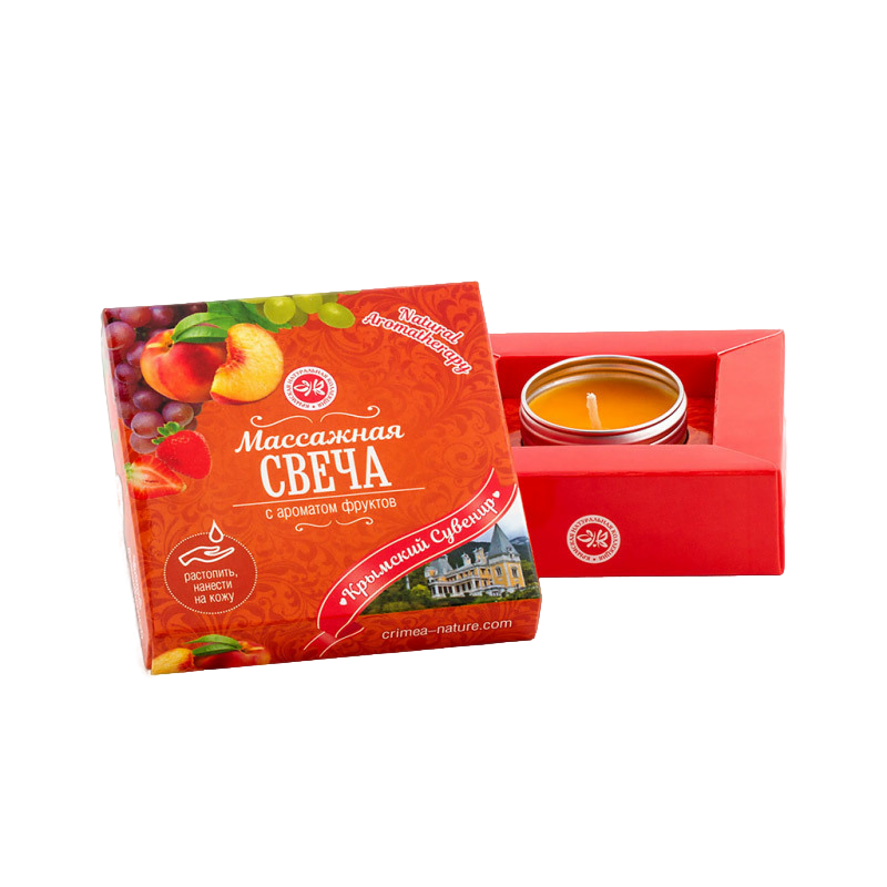 Массажная свеча с ароматом фруктов