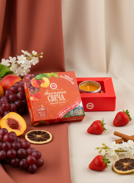 Массажная свеча с ароматом фруктов Массажная свеча с ароматом фруктов