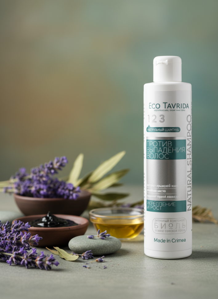 Натуральный шампунь УКРЕПЛЕНИЕ И РОСТ против выпадения волос с БИОЛЕМ 210 мл.