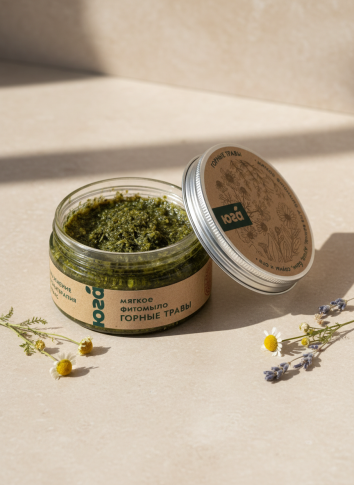 Мягкое фитомыло Горные травы, 180 г