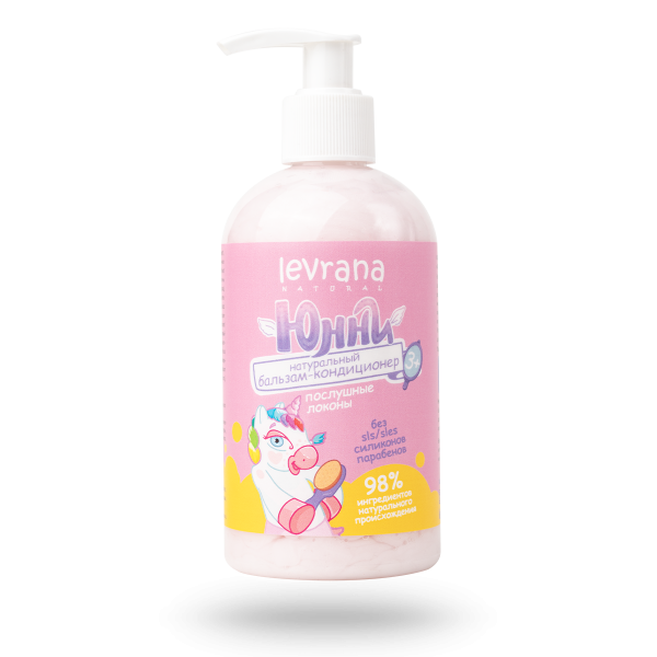 Детский бальзам-кондиционер Послушные локоны Юнни, 300 мл