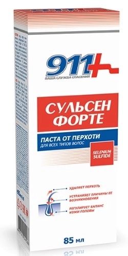 911 Паста сульсен форте от перхоти для всех типов волос, 85 мл