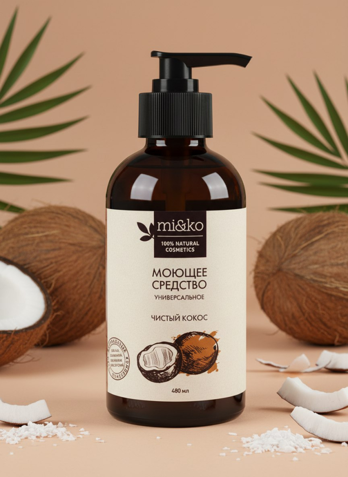 Моющее средство универсальное Чистый кокос, 480 мл