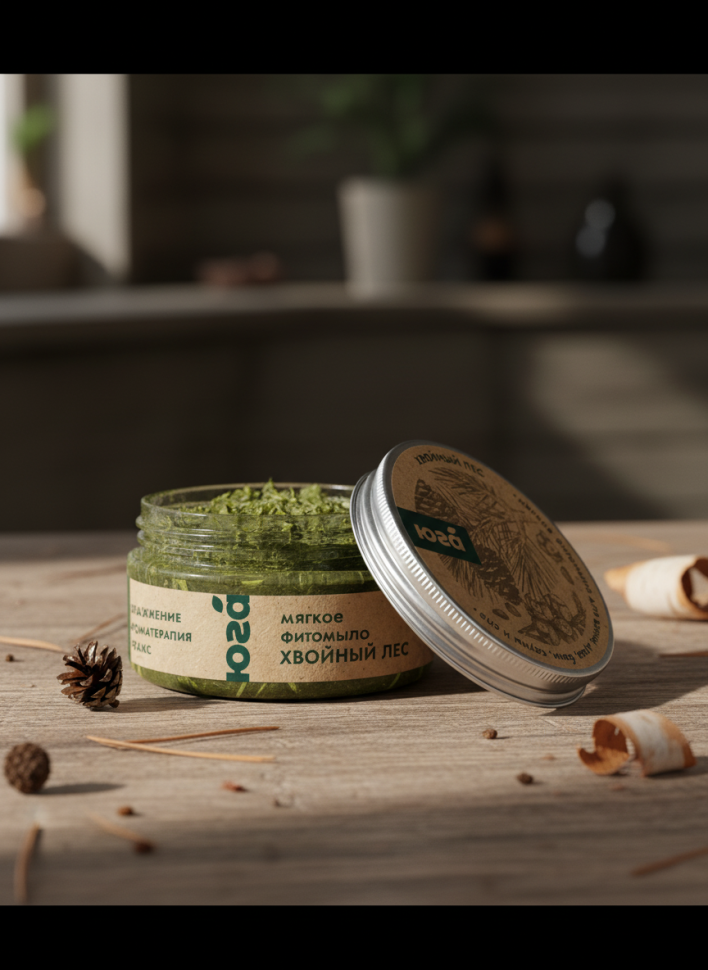 Мягкое фитомыло Хвойный лес, 180 г