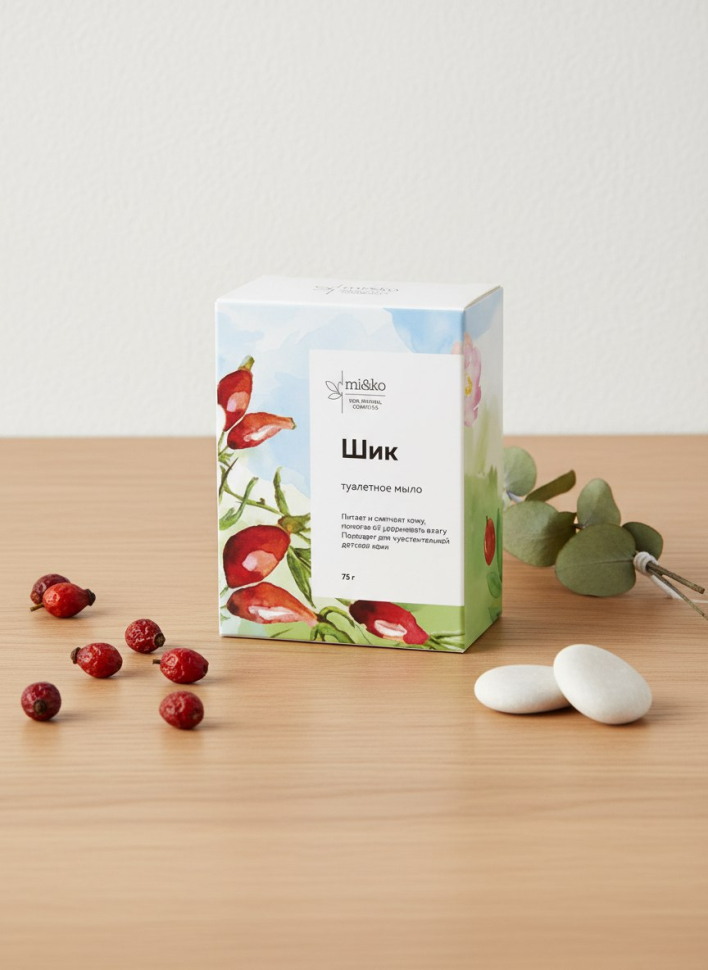 Туалетное мыло Шик без эфирных масел, 75 гр