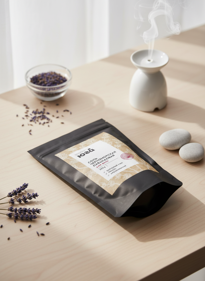 Соль для ванны черноморская Лавандовая, 300 г Соль для ванны черноморская Лавандовая, 300 г