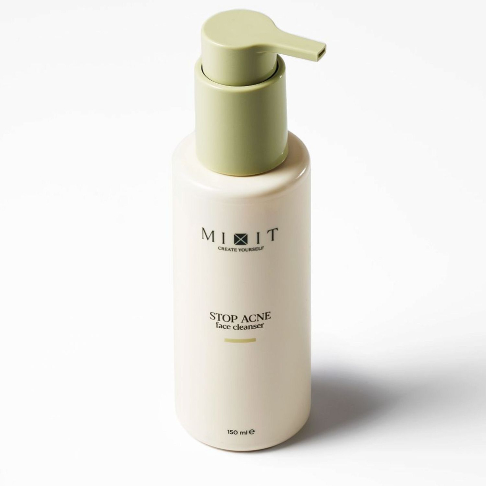 Очищающий гель с кислотами для проблемной кожи Mixit Stop acne face, 150 мл