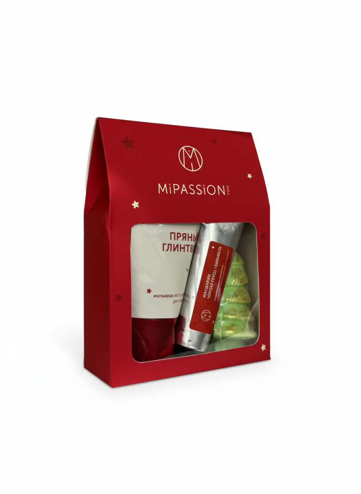 ​Новогодний набор №2 для ванн и рук ароматизированный ( крем для рук, магниевая соль, бомбочка)