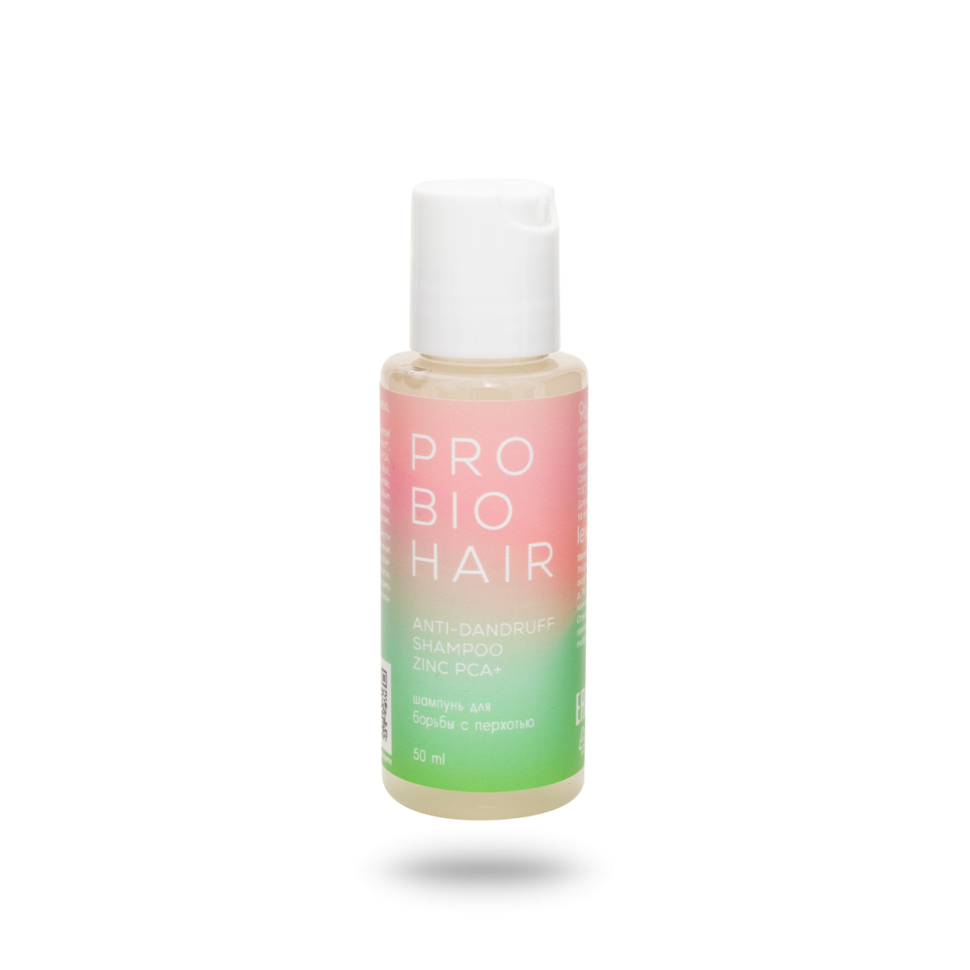 Шампунь для волос PRO BIO HAIR ANTI-DANDRUFF SHAMPOO, для борьбы с перхотью, с экстрактом кедра и розмарина, 50 мл
