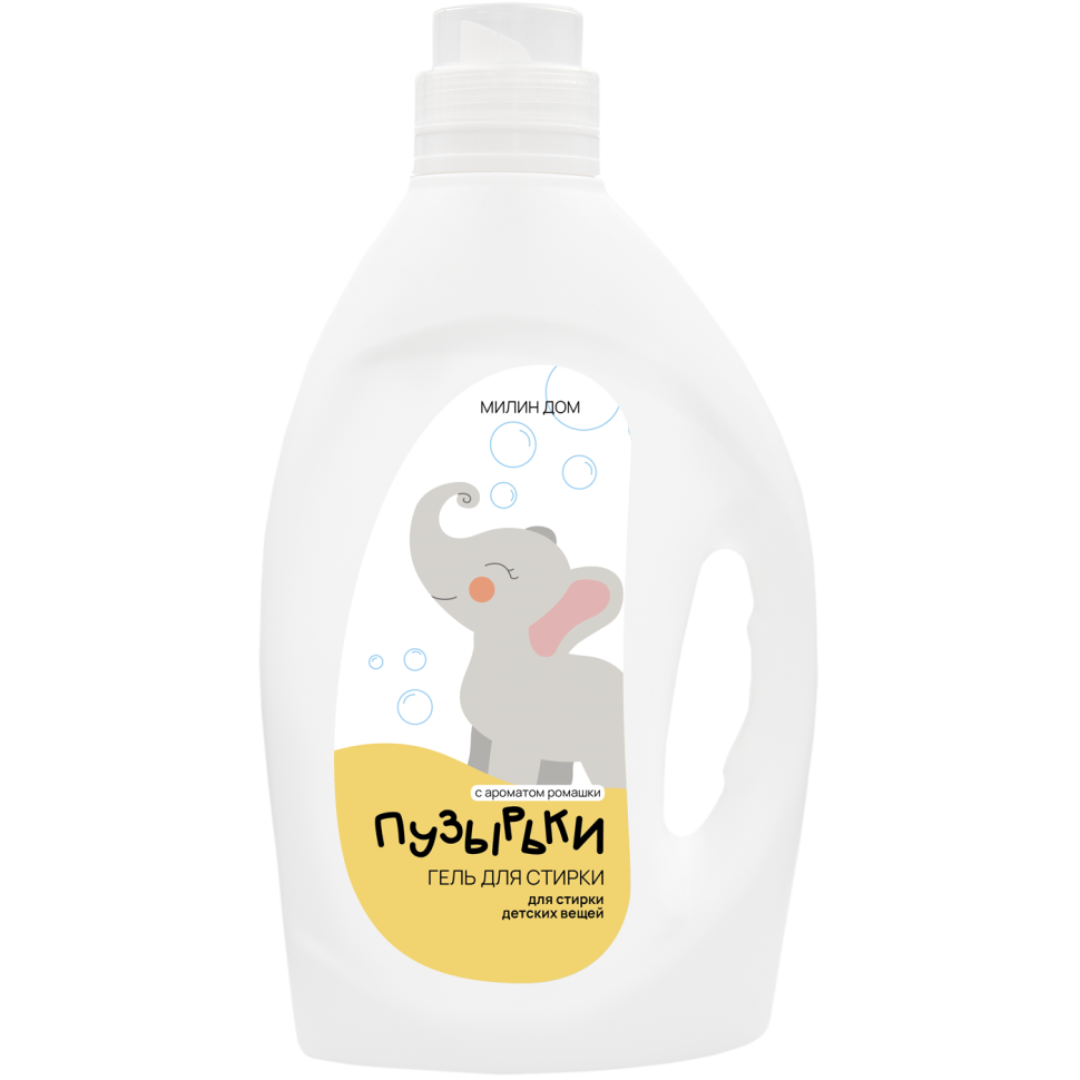 Гель для стирки детских вещей Пузырьки с ароматом ромашки, 2л
