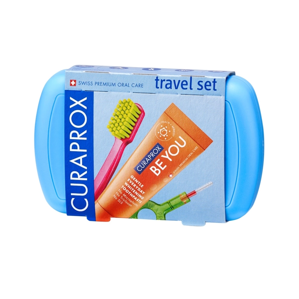 Curaprox дорожный набор be you/синий бокс
