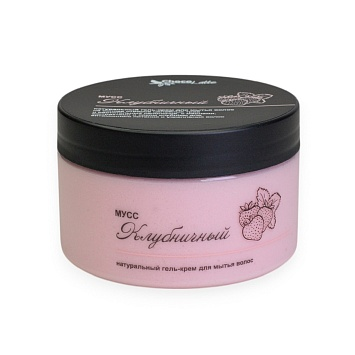 Гель-крем для мытья волос Мусс Клубничный, 280 мл
