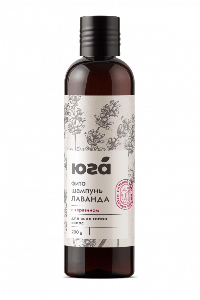 Фитошампунь Лаванда и кератин Укрепляющий для всех типов волос, 200 г