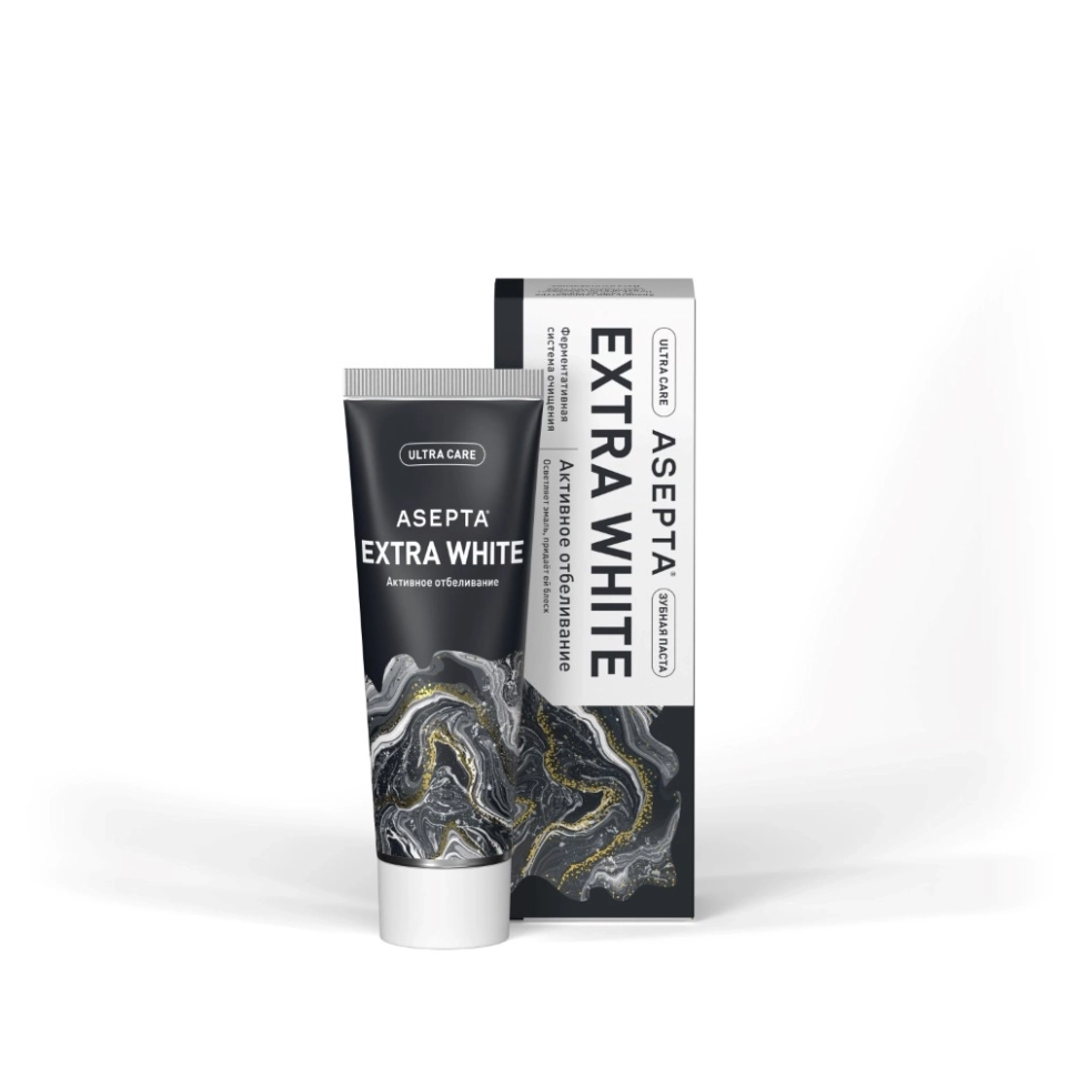 Асепта зубная паста Активное отбеливание, 75 мл