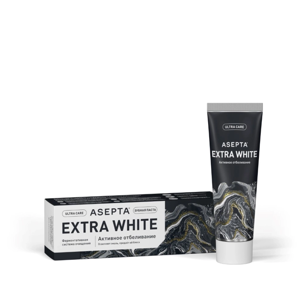 Асепта зубная паста Активное отбеливание, 75 мл