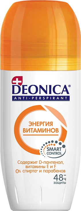 Антиперспирант для тела Энергия Витаминов защита и свежесть 48 часов, 50 мл