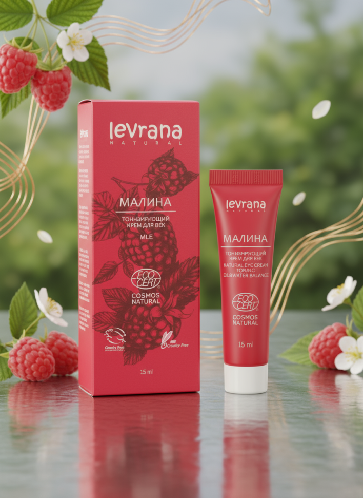 Крем для век "Малина", тонизирующий